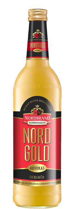 Das Foto zeigt die NN Nordgold Advokat Flasche