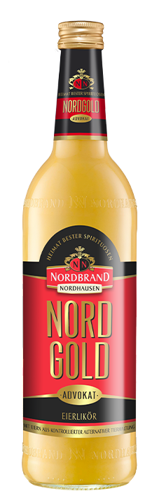 Das Foto zeigt die NN Nordgold Advokat Flasche