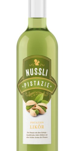 Das Foto zeigt die Nussli Pistazie Flasche