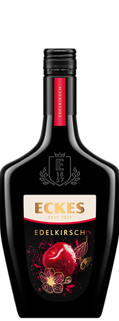 Das Foto zeigt die Eckes Edelkirsche Flasche