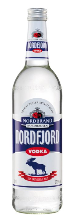 Das Foto zeigt die NN Nordfjord Flasche