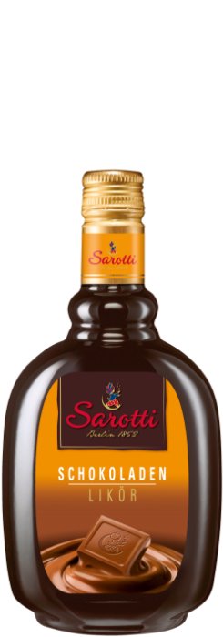 Das Foto zeigt die Sarotti Nougat Flasche
