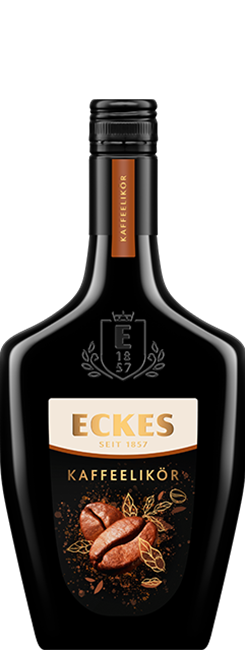 Das Foto zeigt die Eckes Kaffeelikör Flasche