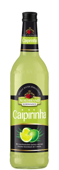 Das Foto zeigt die NN Caipirinha Flasche