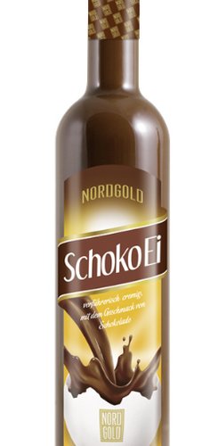 Das Foto zeigt die NN Schokoei Flasche