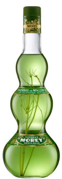 Das Foto zeigt die Hierbas de Mallorca Flasche